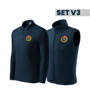 Vatrogasni SET V3 - Polo duga majica, prsluk flis