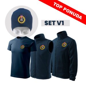 Vatrogasni set V1 - Flis jakna, flis prsluk, t-shirt, zimska kapa